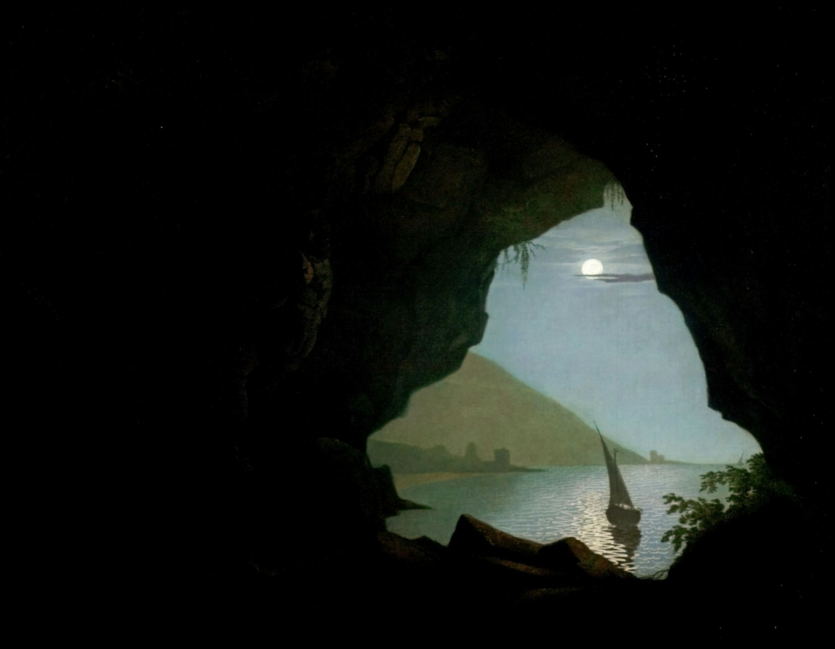 A Grotto in the Gulf of Salerno, Moonlight
