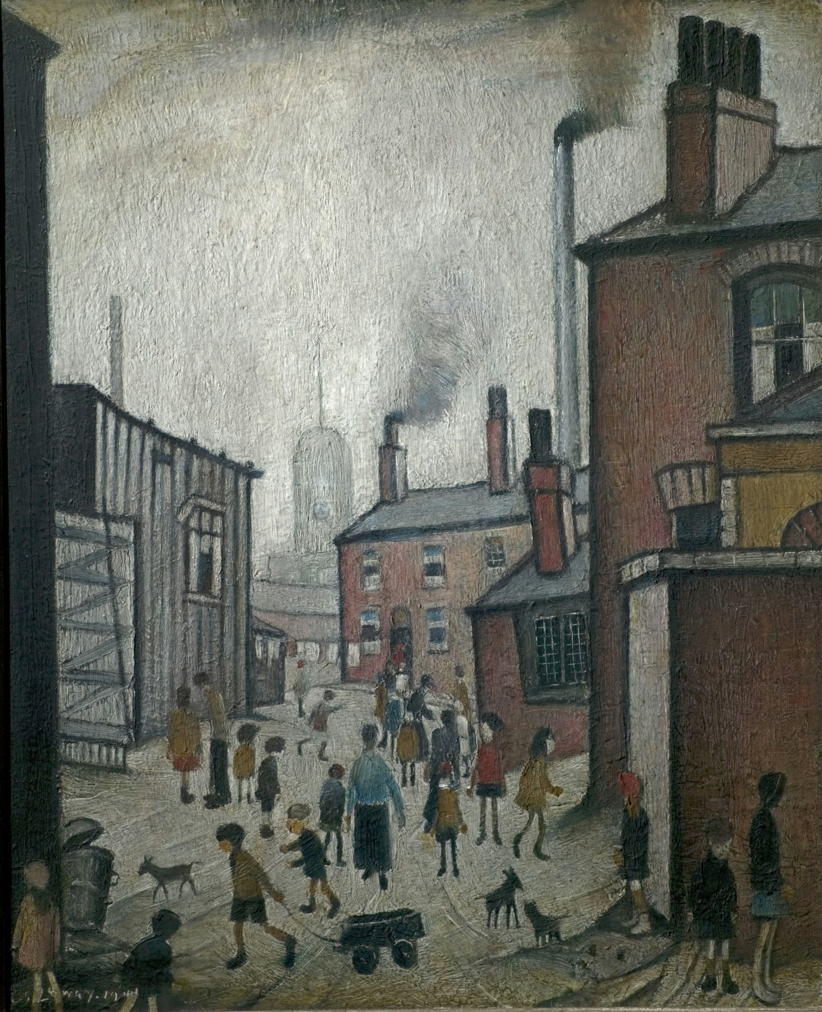 Houses near a Mill by Laurence Stephen Lowry 1942 Credit Derby Museums Trust