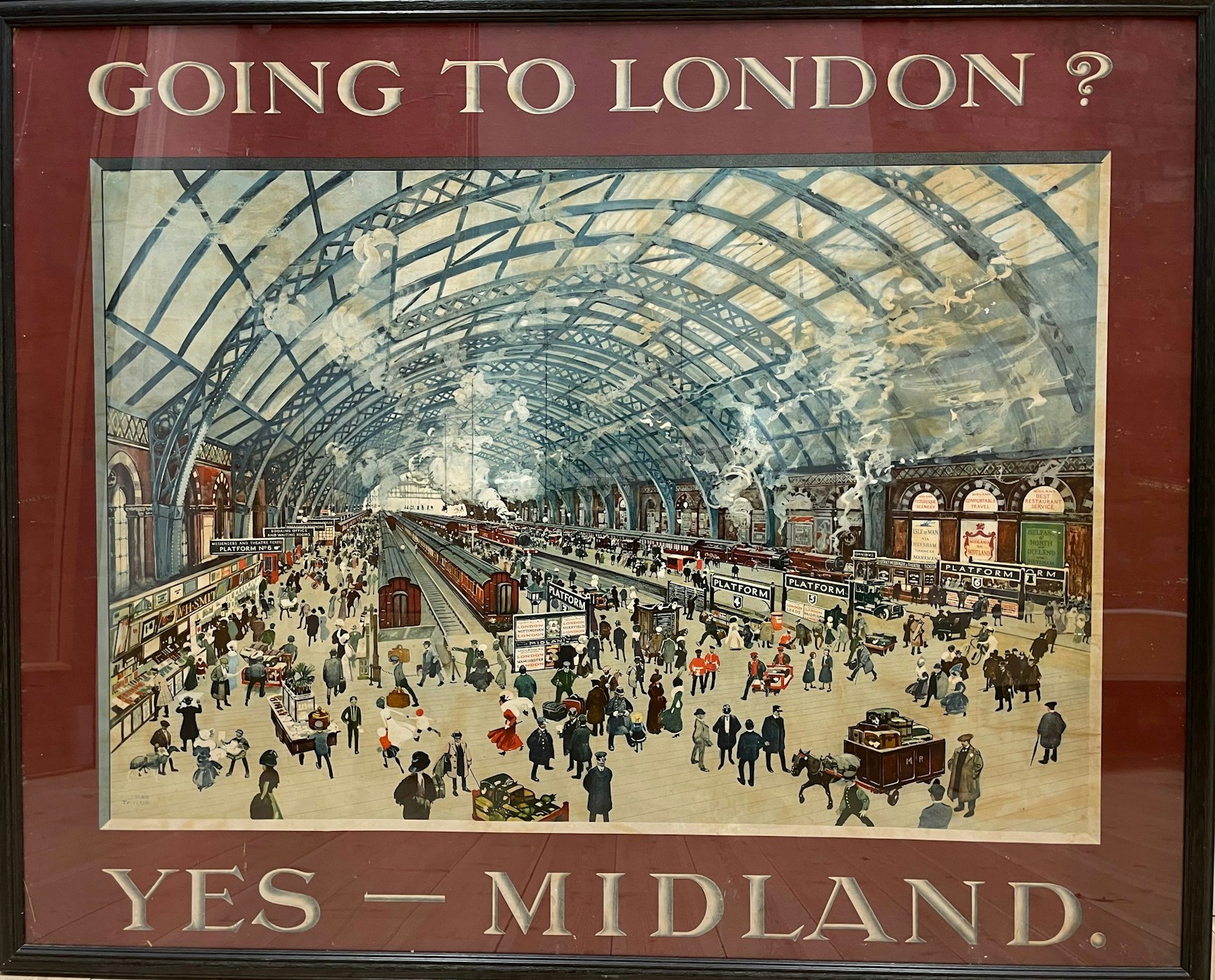 Poster by Fred Taylor Going to London Yes &#8211; Midland