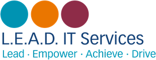 LEAD IT Services logo and strapline Lead, Empower, Achieve, Drive