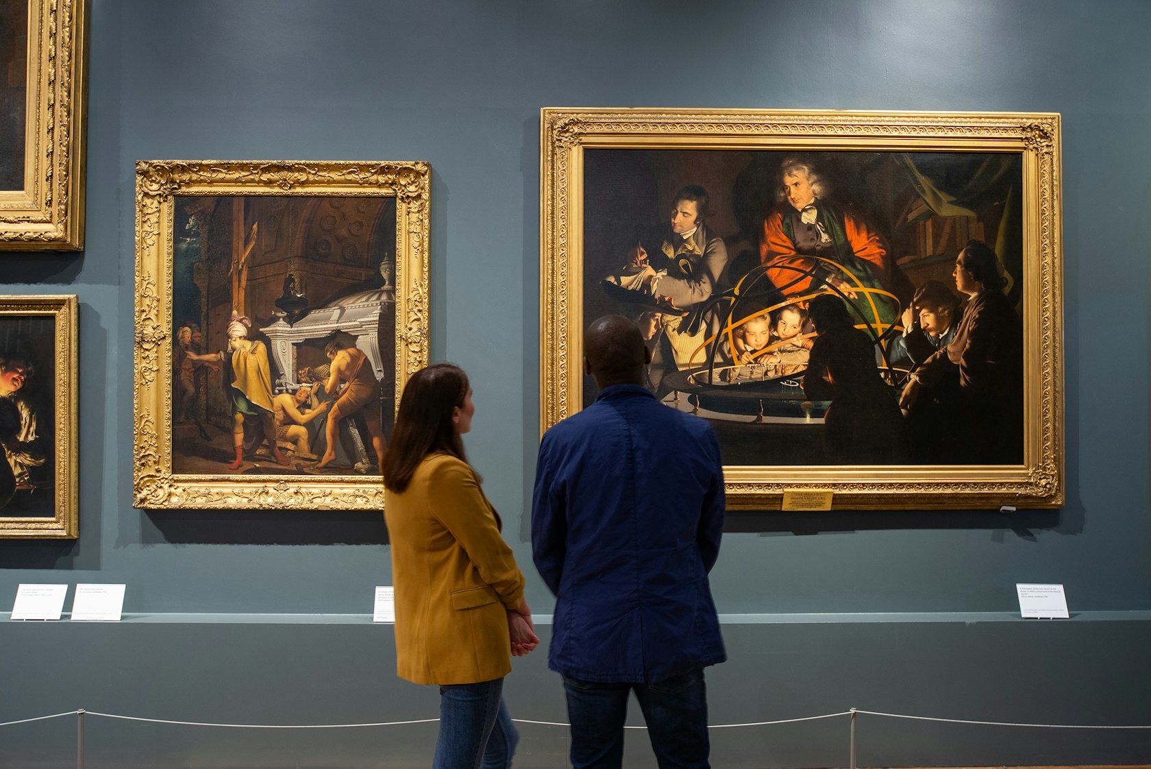 Admiring Orrery at Derby Museum and Art Gallery, Joseph Wright, credit Visit Derby