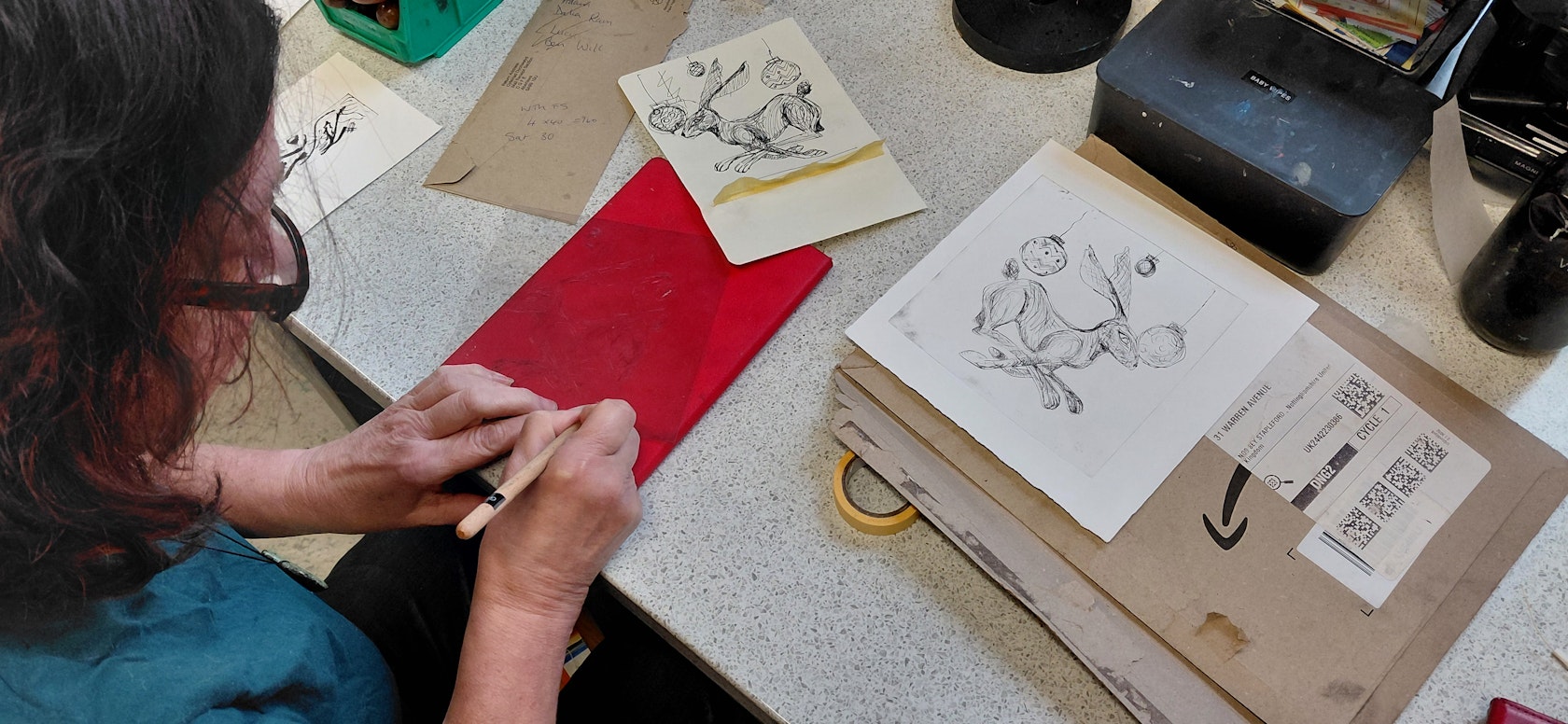 Green Door Printmaking Studio – Drypoint 1